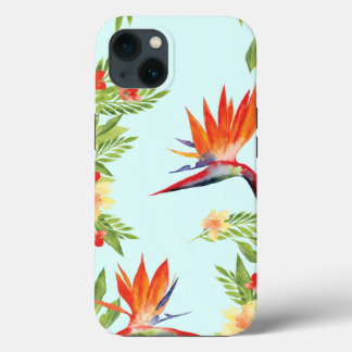 Aves do paraíso aquarela speck floral iPhone c