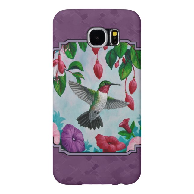 Aves e Flores Roxas (Traseira)