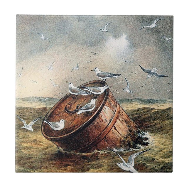 Aves Em Cerâmica De Barrel (Frente)