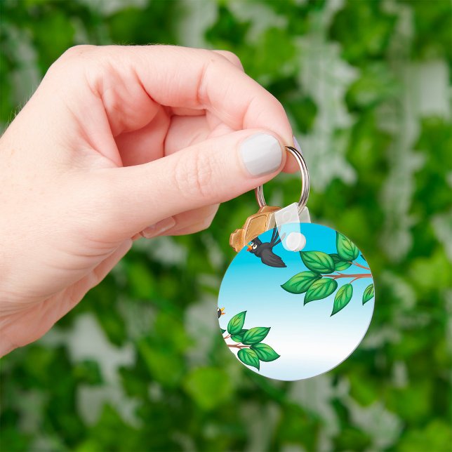 Aves Em Chaveiro De Árvore (Criador carregado)