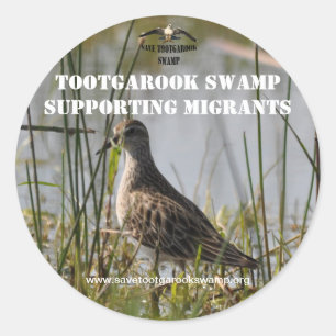 Aves migratórias de apoio da etiqueta