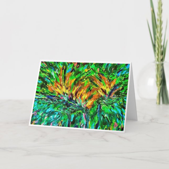 Aves no Cartão de Nota de Voo<Blank Inside> (Frente)