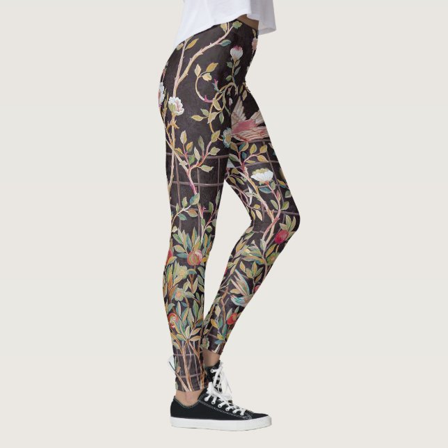 Aves no Jardim Flor, William Morris Legging (Direita)
