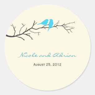 Aves Silhouettes Favorecem Adesivos ou selos de en