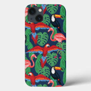 Aves Tropicais Em Cores Brilhantes