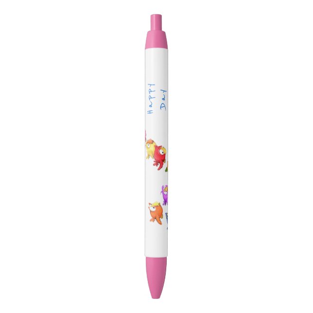 Aves Voadoras Coloridas Canetas (Frente Vertical)