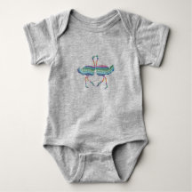 Avestruzes Arco-Íris Camiseta Bebê Bodysuit