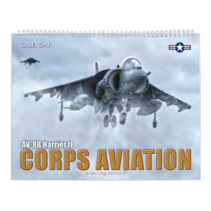 AVIAÇÃO CORPS - CALENDÁRIO AV-8B HARRIER II