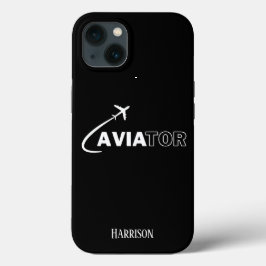 Aviador & Avião,Minimalista,Monograma Inicial