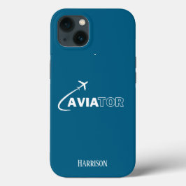 Aviador & Avião,Minimalista,Monograma Inicial