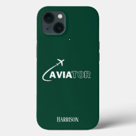 Aviador & Avião,Minimalista,Monograma Inicial