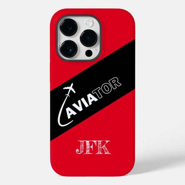 Aviador Personalizado, Aviões,Moderno,Piloto,Aviaç (Verso)