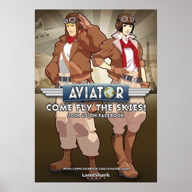 Aviador, Poster de Jogo do Facebook (Frente)