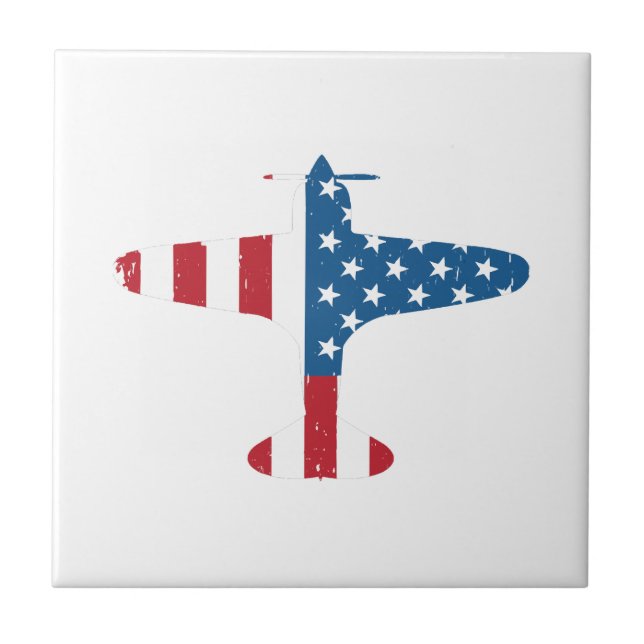 Avião Avião Avião EUA Bandeira-piloto Veterano (Frente)