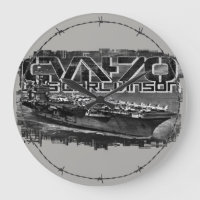 Avião Carl Vinson - Relógio de Parede Acrírica