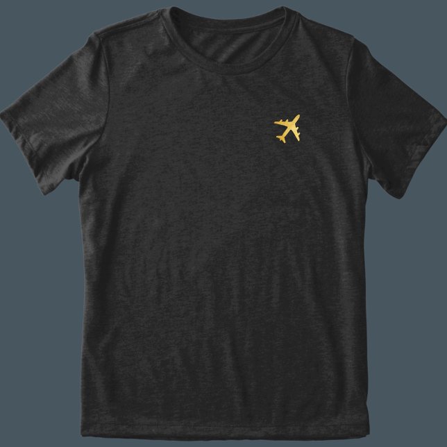Avião de bolso de avião Dourado Faux (Criador carregado)