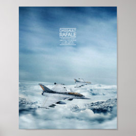 avião de combate poster sobre montanhas