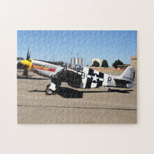 Avião de Mustang P51 no airshow 252 quebra-cabeça