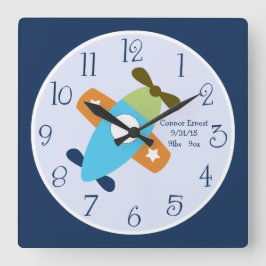 Avião Personalizado Levando Relógio De Parede De V
