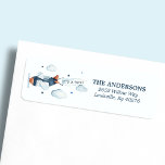 Avião Vintage, é uma etiqueta de endereço de regre<br><div class="desc">Avião Vintage,  é um Rótulo de Endereço de Retorno de Menino. Este design apresenta um adorável avião vintage. Personalize este design personalizado com o seu próprio texto e detalhes.</div>