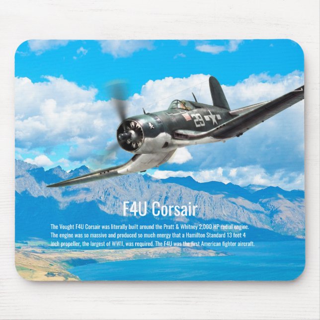 Aviation Art Mousepad "F4U Corsair" (Frente)