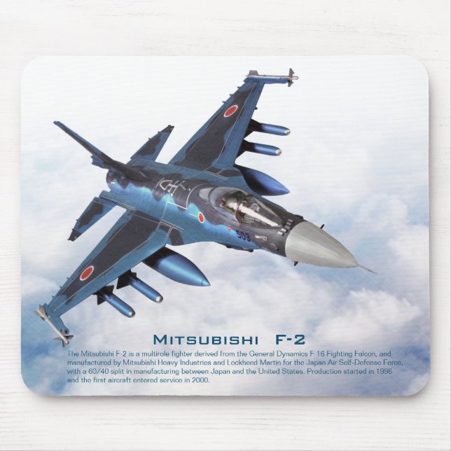 Aviation Art Mousepad "Mitsubishi F-2" (Frente)