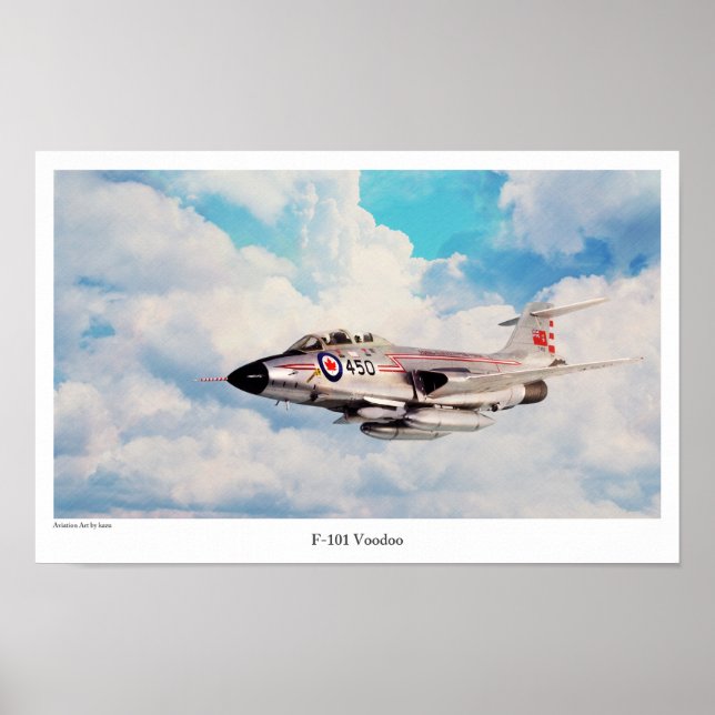 Aviation Art Poster "F-101 Voodoo" (Frente)