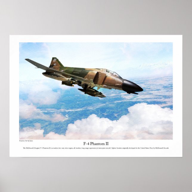 Aviation Art Poster "F-4 Phantom II" (Frente)