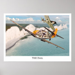 Aviation Art Poster "Messerschmitt Bf 109"