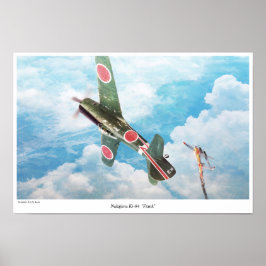 Aviation Art Poster " Nakajima Ki-84"Frank"