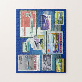 Aviões comerciais Carimbo Quebra-cabeça