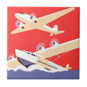 Aviões Vintage Propulsores Voadores