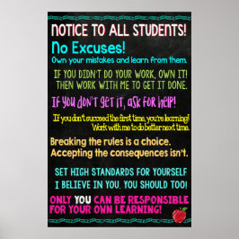 Aviso A Todos Os Estudantes Poster