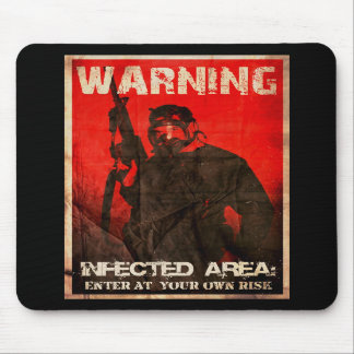 Aviso: Área contaminada Mousepad