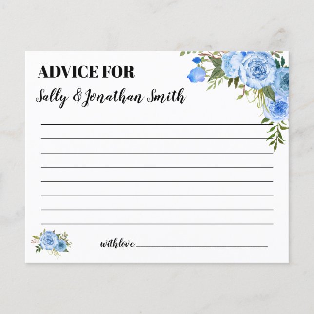 Aviso Azul para o cartão de chá bilíngue da mãe e  (Frente)