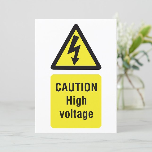 Aviso de Alta Voltagem Convite para Sinalização de (Criador carregado)