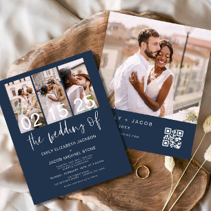 Aviso de Casamento de Código QR de Orçamento