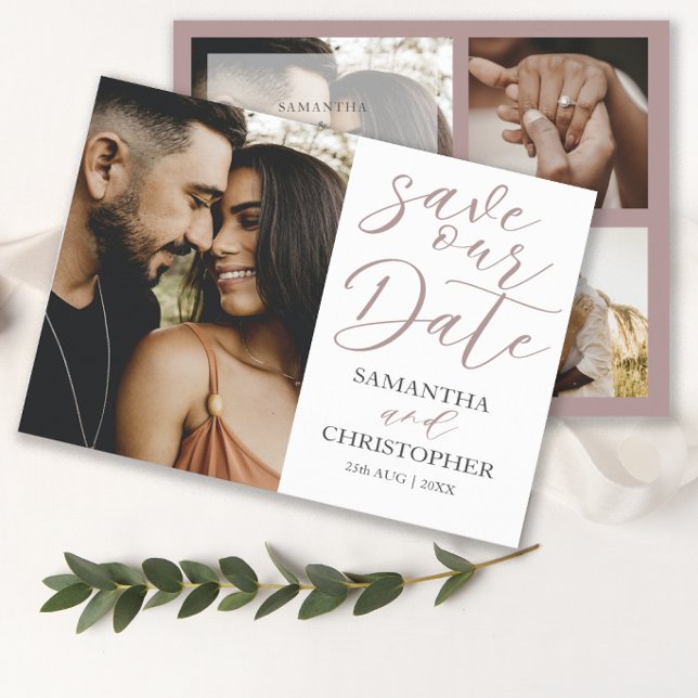 Aviso de Casamento de Foto do Orçamento de Data (Criador carregado)