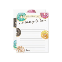 Aviso de Chá de fraldas de Rosquinha de Aquarela p