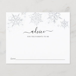 Aviso de Floco de Neve de Silver de inverno para P