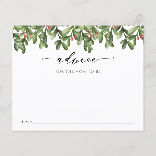 Aviso de inverno para as Mamães a Serem (Frente)