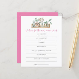 Aviso de Jogo de Boho de Orçamento Novo Chá de fra