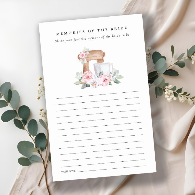 Aviso de Memória do Chá de panela Floral do Mixer  (Criador carregado)