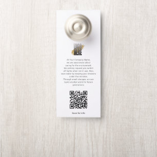 Aviso De Porta Adicione o Código QR do Seu Logotipo Informações d