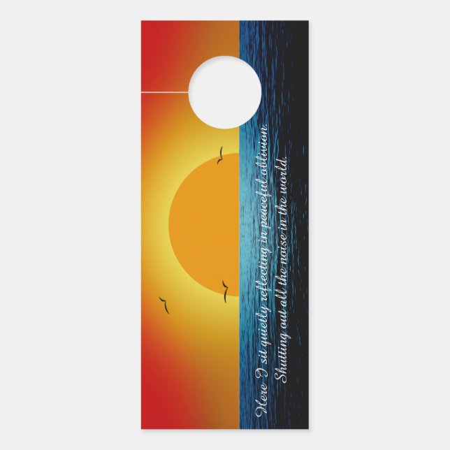 Aviso De Porta Alma Sunset (Frente)