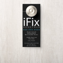 Aviso De Porta Atualizações personalizáveis para conserto de negó