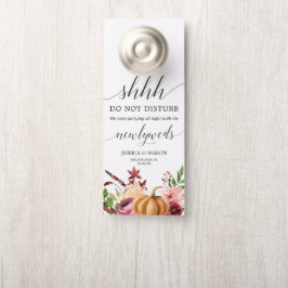 Aviso De Porta Autumn Bliss Wedor Hanger Não Incomoda