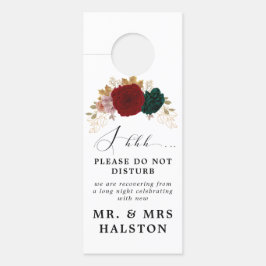 Aviso De Porta Autumunda Emerald Greeny Não Tisturbe