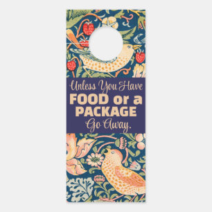 Aviso De Porta Aves Florais A menos que você tenha comida ou paco