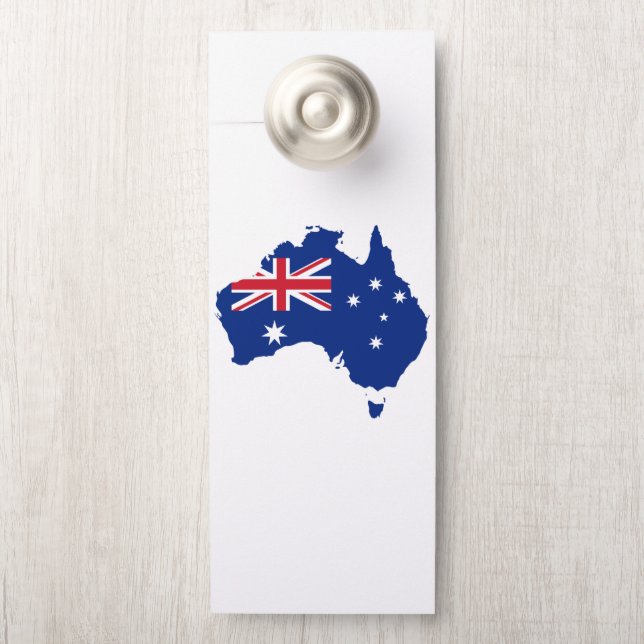 Aviso De Porta Bandeira da Austrália (Na maçaneta)